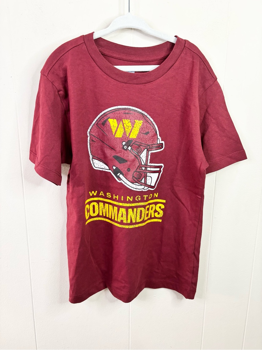 Washington commanders cotton t shirt size kids L (size 7) new